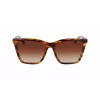 LONGCHAMP Naiste Päikeseprillid LO719S-238 Havana Atsetaat Ruudukujuline Raam Pruuni Gradientklaasiga 56mm