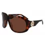 Longchamp Women's Sunglasses LO736S-230 - Havana Acetate Frame with Brown Gradient Lenses, 67/11/125 mm