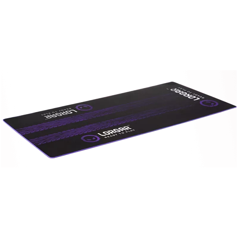LORGAR RX1FM Sim Racing põrandamatt Advanced, õmmeldud servaga, 1700x700x3 mm, must/lilla