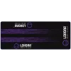 LORGAR RX1FM Sim Racing põrandamatt Advanced, õmmeldud servaga, 1700x700x3 mm, must/lilla