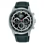 LORUS Men's Quartz Chronograph Watch RT301KX9 42mm Stainless Steel Black Dial