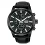 Lorus RM333HX9 meeste kvarts-analoogkell 43mm roostevabast terasest musta numbrilaual