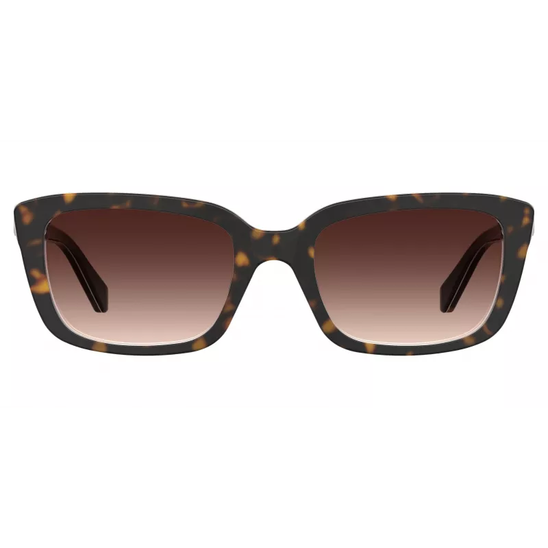 LOVE MOSCHINO Naiste päikeseprillid MOL042S086F3H - Havana atsetaatraam, pruunide gradientpolükarbonaatklaasidega, 53/17/145 mm