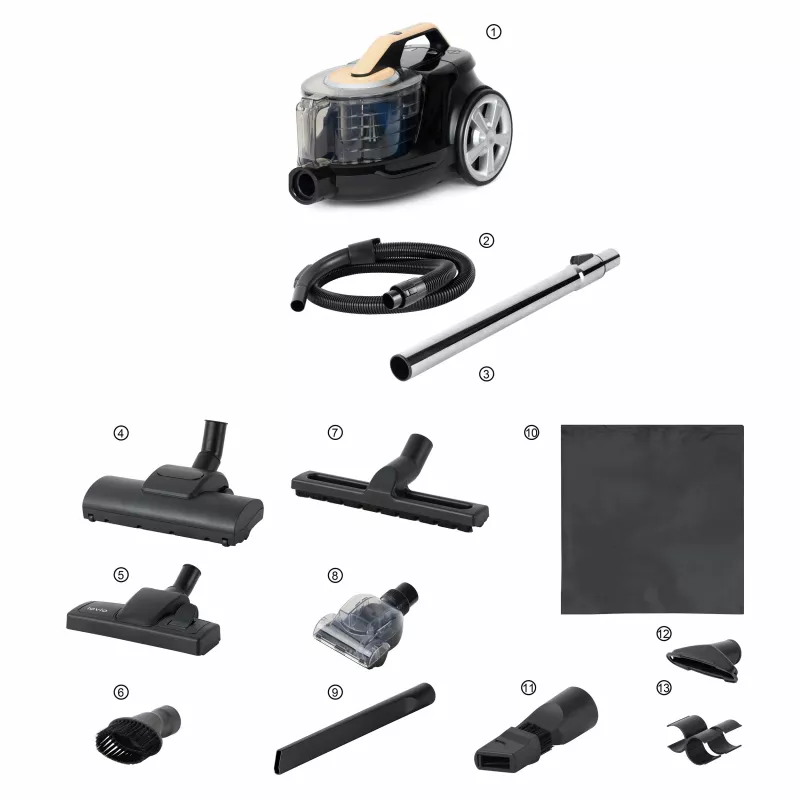 Lovio LVCVC003 VacuuFlex L Plus Kaasaskantav Autoimur 12V 120W 5000Pa Must