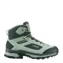 LOWA Corvara GTX Mid naiste matkasaapad Patinagreen/Hall – GORE-TEX, seemisnahast pealne, TRAC LITE II välistald