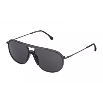LOZZA MAN SL2338M Päikeseprillid 990568 Hallid Läätsed Must Raam Ristkülikukujuline 99mm