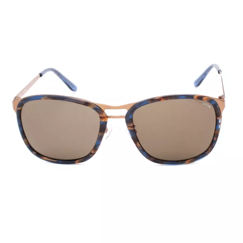 LOZZA SL2199 Unisex Päikeseprillid - Ristkülikukujuline atsetaatraam UV400 kaitse - 57/20/135 mm