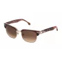 LOZZA SL2253M52300K Unisex Ristkülikukujulised Päikeseprillid - Must Atsetaatraam, Hallid Polükarbonaat Läätsed, UV400 Kaitse