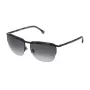 LOZZA SL2282M590531 Unisex Rectangular Sunglasses Havana Acetate Frame Grey Polycarbonate Lenses UV400 59mm