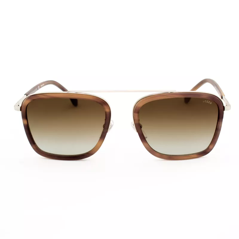 LOZZA SL2291M-579Y Meeste ristkülikukujulised atsetaatpäikeseprillid Havana 54mm