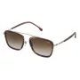 LOZZA SL2291M-579Y Meeste ristkülikukujulised atsetaatpäikeseprillid Havana 54mm