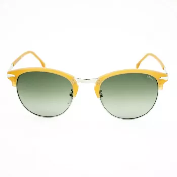 LOZZA SL2293M-579V meeste kandilised päikeseprillid Havana atsetaatraamiga, rohelised polükarbonaat läätsed 52mm
