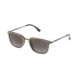 LOZZA SL4028M520ANB Unisex Ristkülikukujulised Päikeseprillid - Must Atsetaatraam, Hallid Polükarbonaat Läätsed, UV400 Kaitse