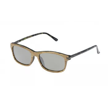 LOZZA SL4029M56ANBX Unisex Päikeseprillid - Ristkülikukujuline Metallraam, Hallid Läätsed, 56/16/140 mm