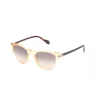 LOZZA SL4032M490858 Unisex Ristkülikukujulised Päikeseprillid - Läikiv Must Raam, Hallid Läätsed, 49mm