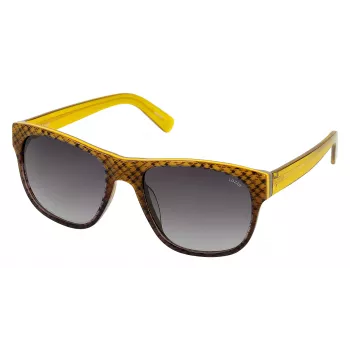 LOZZA Unisex SL4000M5507V8 Päikeseprillid - Must atsetaatraam, hall gradientlääts, 55/19/140 mm