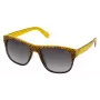LOZZA Unisex SL4000M5507V8 Päikeseprillid - Must atsetaatraam, hall gradientlääts, 55/19/140 mm