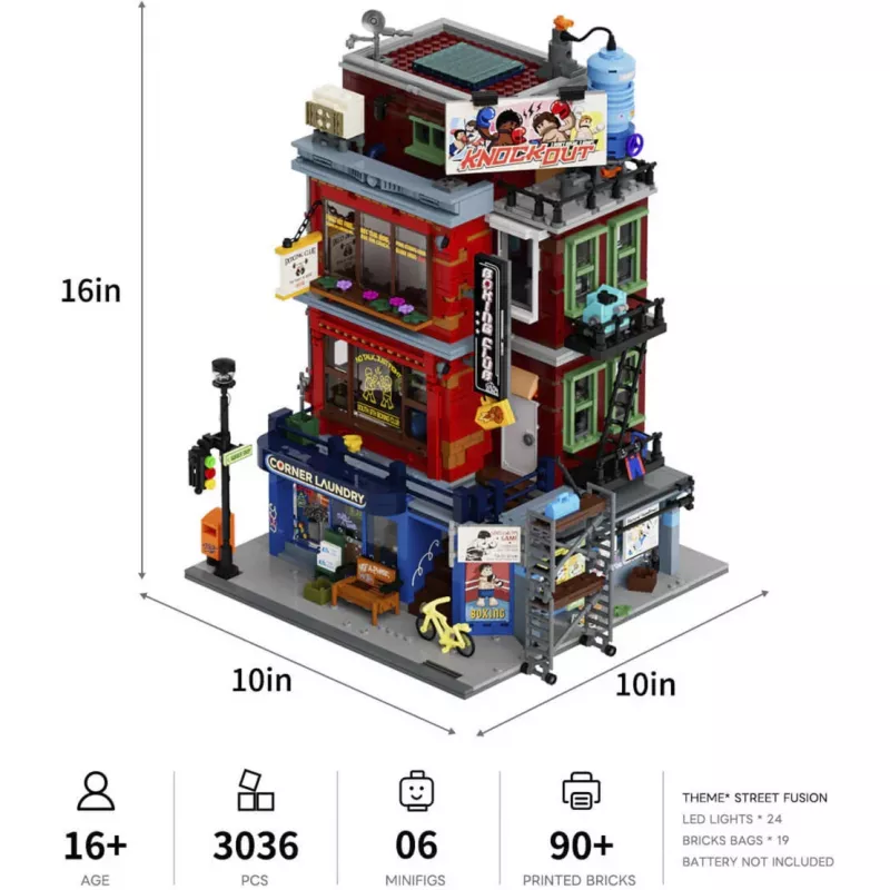 Lumibricks Boxclub LED-valgustuskomplekt LEGO 10274 Haunted House'ile