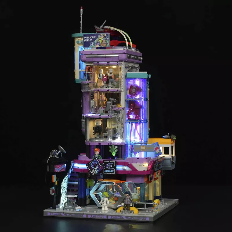 Lumibricks Cyberpunk Neoncity Cyber Couture Galleria LED-valgustuskomplekt