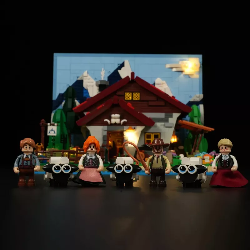 Lumibricks LED-valgustuskomplekt LEGO Ideas A-Frame Cabin (komplekt 21338) - Shepherd's Hut