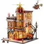 Lumibricks Steampunk-Flugclub Ehitusklotside Komplekt 1288 Tükki LED-valgustusega