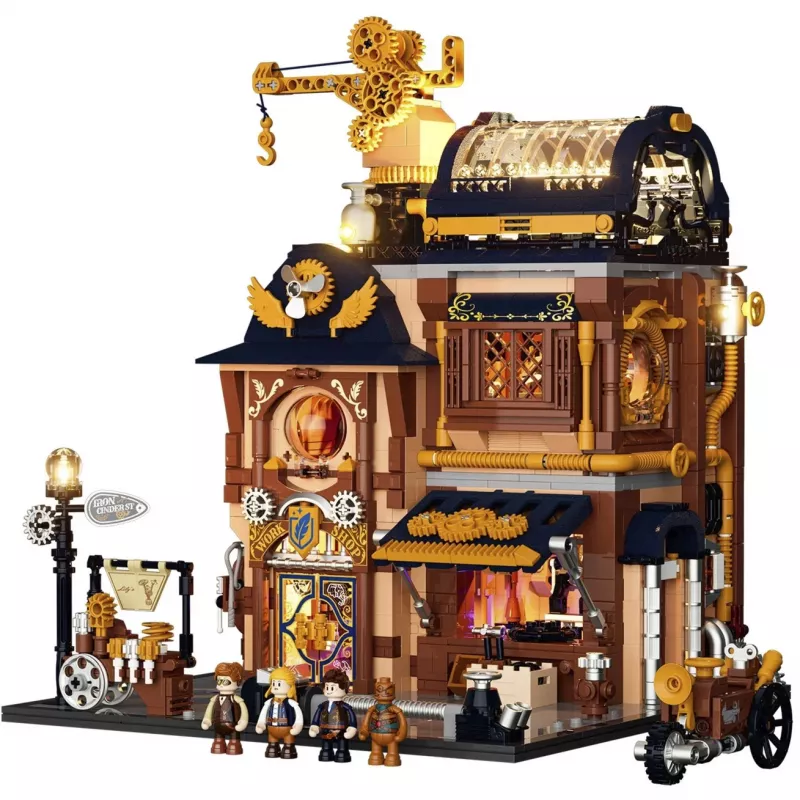 Lumibricks Steampunk Memory Shop DIY Miniatuurne Nukumaja Komplekt