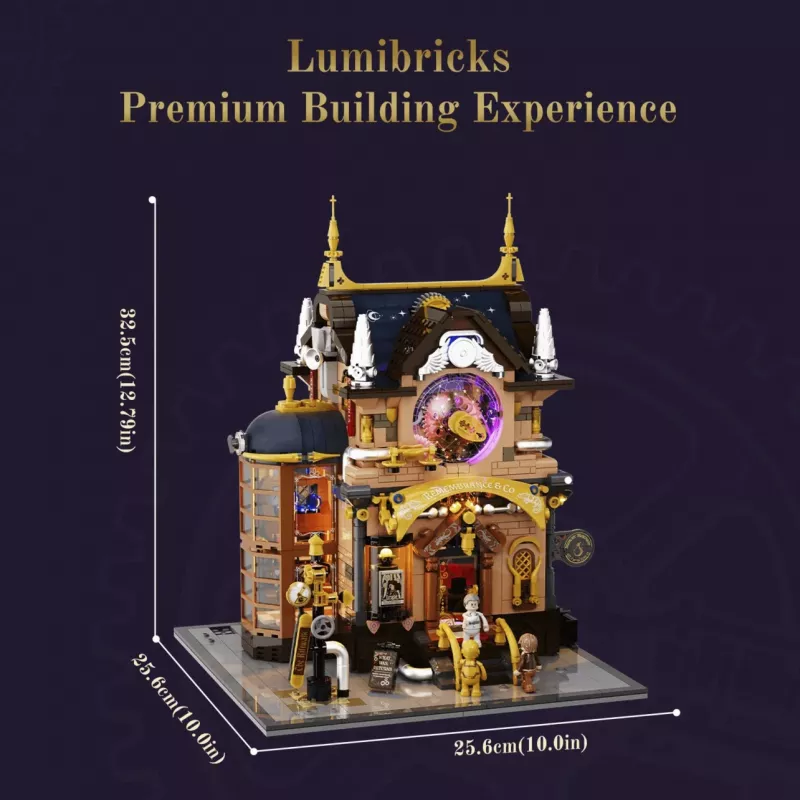 Lumibricks Steampunk Memory Shop DIY Miniatuurne Nukumaja Komplekt