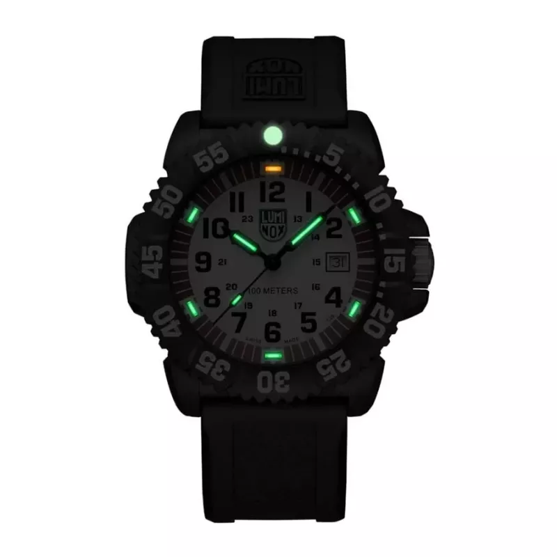 LUMINOX Atacama Field Automatic 1900 Series X2.2057 meeste käekell 44mm musta numbrilaual ja musta nahkrihmaga