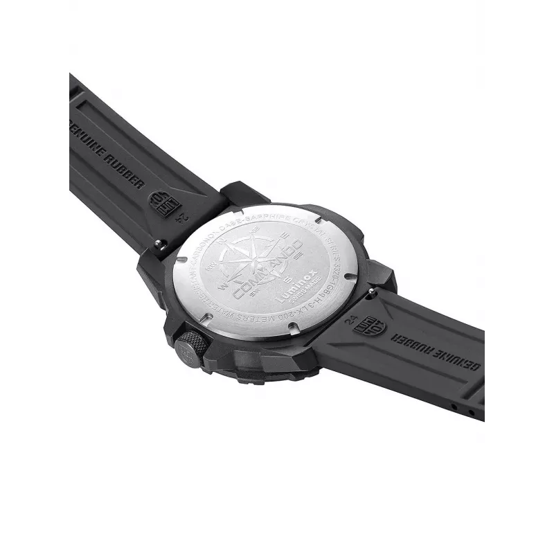 Luminox Atacama Field Day Date XL.3321 meeste käekell 45mm musta numbrilaual ja musta nahkrihmaga