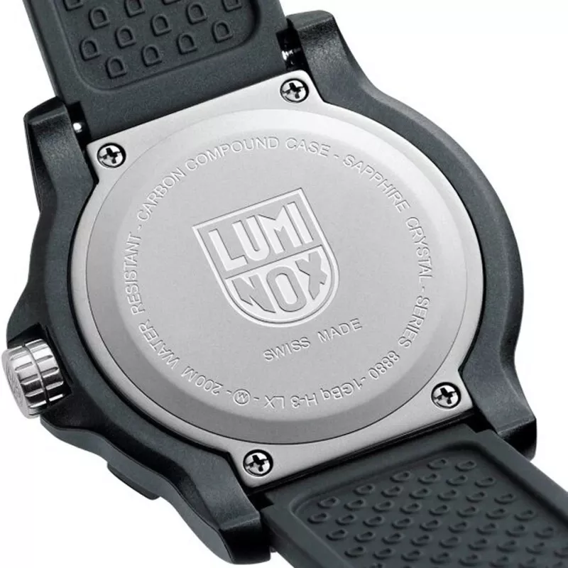 LUMINOX Meeste XL.8882.F 45mm Šveitsi Kvartskell CARBONOX korpuse ja musta kummist rihmaga