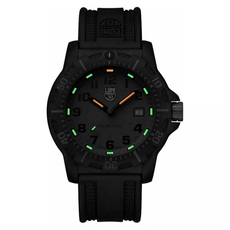 LUMINOX Meeste XL.8882.F 45mm Šveitsi Kvartskell CARBONOX korpuse ja musta kummist rihmaga