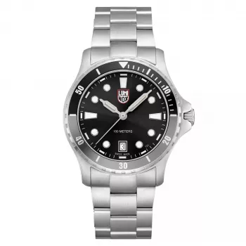 LUMINOX XS.0941 Atacama Field Automatic 1940 Series Watch 44mm Black Dial Leather Strap