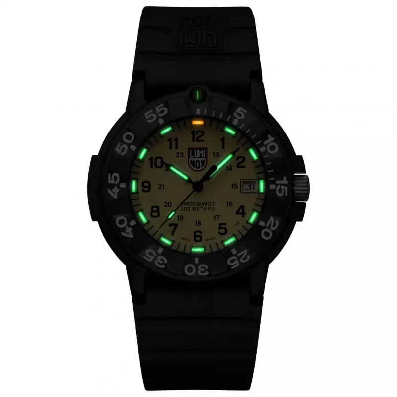 Luminox Navy SEAL Colormark 3000 Series meeste käekell XS.3005.F 43mm must kumm