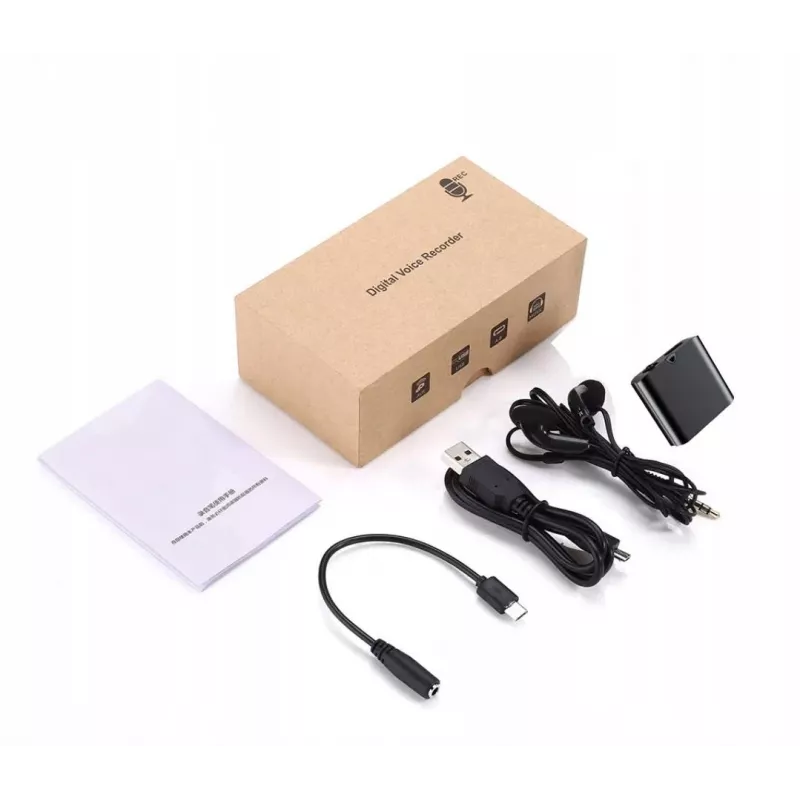 LUXURY-GOODS JNN Q63 32GB häälregistreerija tsink-sulamist korpusega, DSP müravähendus, häälaktiveerimine, 30h aku