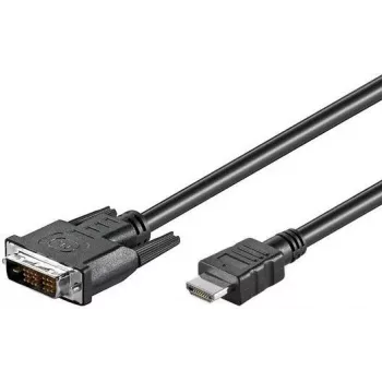 M-CAB Wentronic Goobay HDMI-DVI-D kaabel, must, 3 m - 19-pin HDMI isane - DVI-D (18+1) isane (50581)