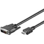 M-CAB Wentronic Goobay HDMI-DVI-D kaabel, must, 3 m - 19-pin HDMI isane - DVI-D (18+1) isane (50581)
