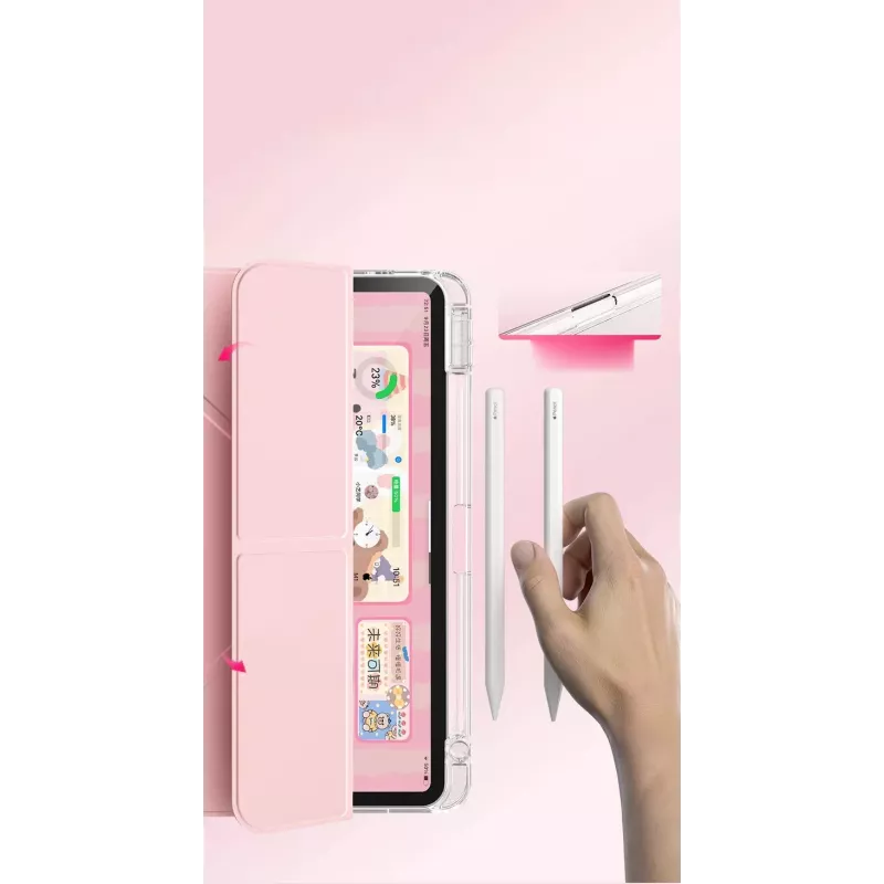 MACHINO TAB Case for iPad Pro 12.9 2018-2022/ AIR 13 2024 Pink
