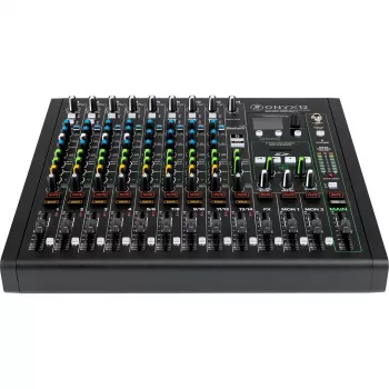 Mackie ONYX 12 12-kanaliline analoogmikser USB-liidesega, must