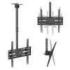 MACLEAN MC-175 Lae kinnitus 37–75 tolli teleritele, 50 kg, VESA 400x400, must