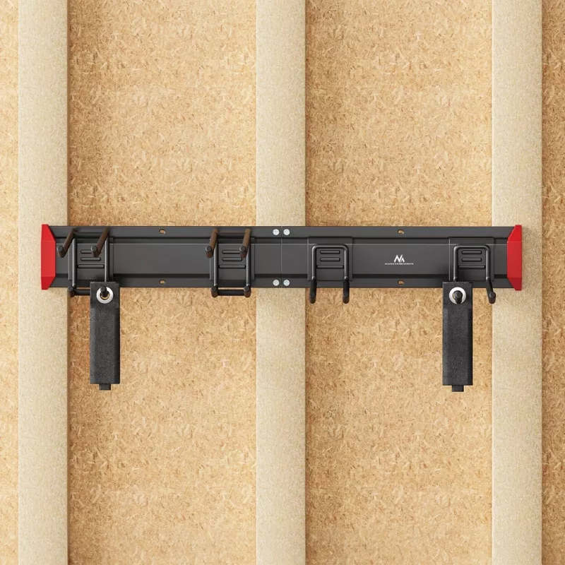 Maclean MC-178 seinale kinnitatav terasest tööriistakorraldaja, 136 kg koormus, 816 mm lai, pegboard-paneel