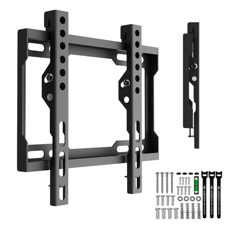 MACLEAN MC-186 Kallutatav TV-seinakinnitus 13-43 inch ekraanidele, VESA 200x200, 45 kg, must