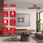 MACLEAN MC-186 Kallutatav TV-seinakinnitus 13-43 inch ekraanidele, VESA 200x200, 45 kg, must