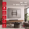 MACLEAN MC-187 Kallutatav TV seinakinnitus 32-75 tollistele ekraanidele, VESA kuni 400x400, 45 kg, must