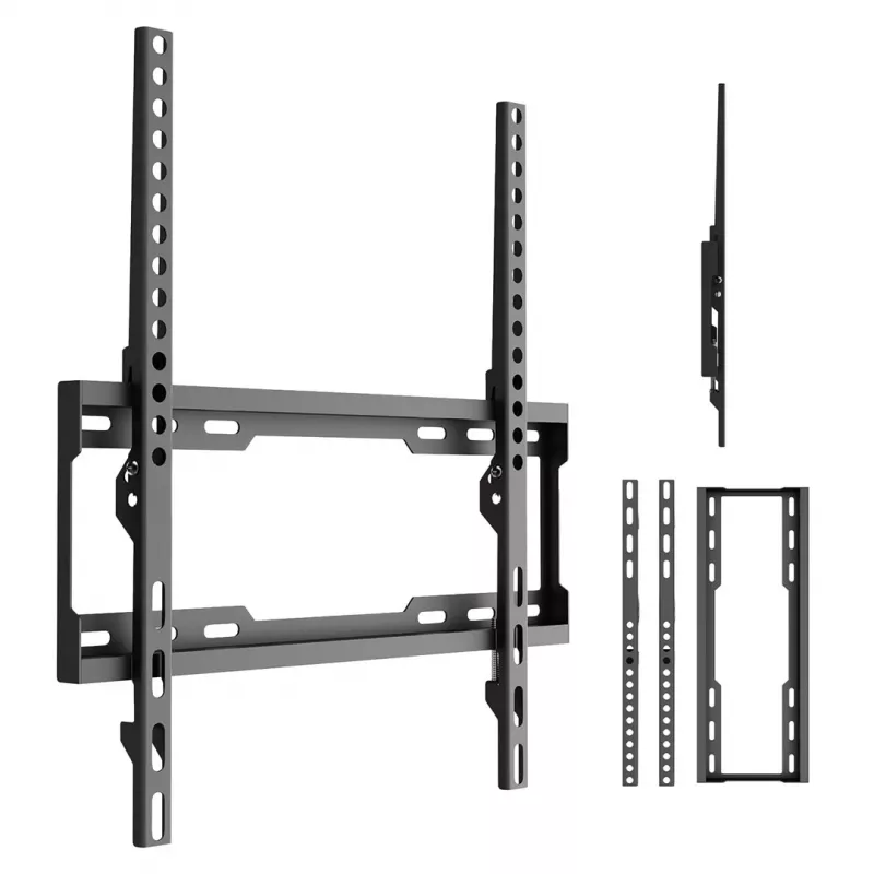 MACLEAN MC-187 Kallutatav TV seinakinnitus 32-75 tollistele ekraanidele, VESA kuni 400x400, 45 kg, must