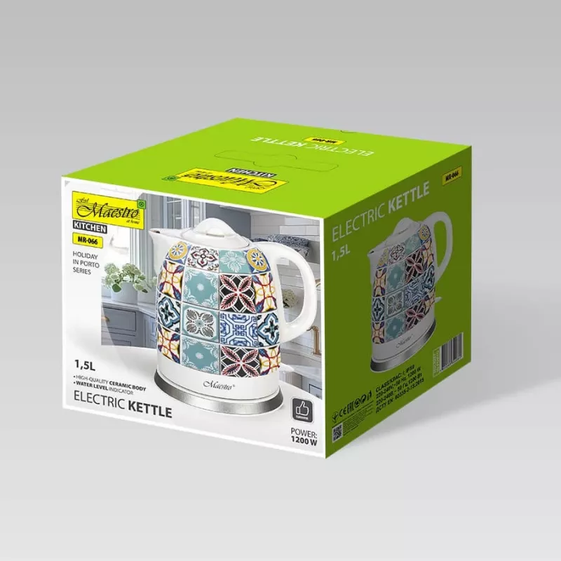 Maestro MR-066 Ceramika Elektriketel 1.7L 2200W Sinine