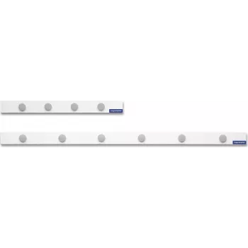 MAGNETOPLAN HOLTZ magnetoplan magnetsiibrite komplekt, 1000 x 50 mm, valge isekleepuv magnetsiib + 6 halli ümmargust magnetit (16271M)