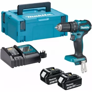 MAKITA 18V harjata löökpuur DHP485RAJ 50/27Nm 2x2.0Ah LXT