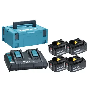 Makita 197970-3 18V LXT Liitiumioon-akude ja laadija komplekt (5,0Ah, BL1850B, DC18RC)
