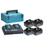 Makita 197970-3 18V LXT Liitiumioon-akude ja laadija komplekt (5,0Ah, BL1850B, DC18RC)