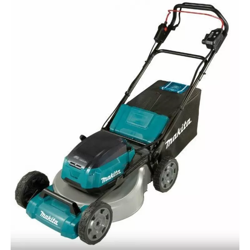 Makita DLM465PT4 36V (2x18V) LXT Brushless Push Lawn Mower 46cm with 4x5.0Ah Batteries & Twin Charger